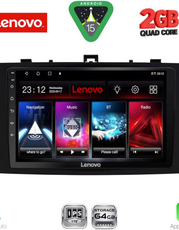 LENOVO LVD 2705BL_CPA (9inc) MULTIMEDIA TABLET for TOYOTA AVENSIS (T27) mod. 2009-2015 (BLACK)