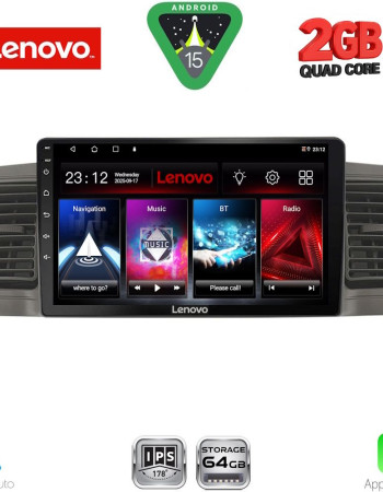 LENOVO LVD 2712GR_CPA (9inc) MULTIMEDIA TABLET for TOYOTA COROLLA mod. 2001-2006 (GREY)