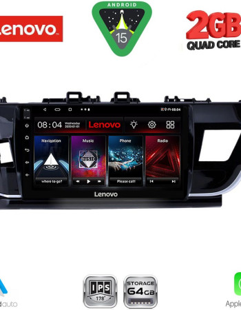 LENOVO LVD 2714BIG_CPA (10inc) MULTIMEDIA TABLET for TOYOTA COROLLA mod. 2013-2016