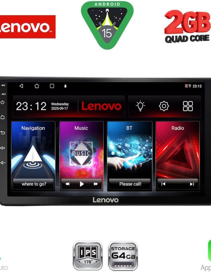 LENOVO LVD 2761_CPA (10inc) MULTIMEDIA TABLET for VW TIGUAN mod. 2016-2024