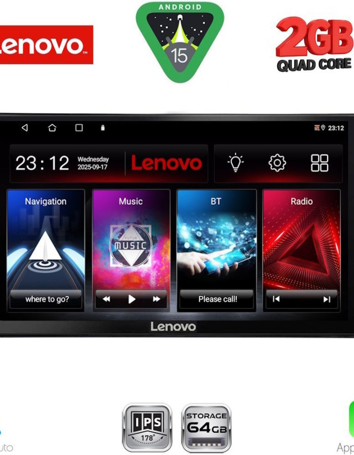 LENOVO LVD 2778_CPA (10inc) MULTIMEDIA TABLET for TOYOTA LAND CRUISER LC300 mod. 2023-2026
