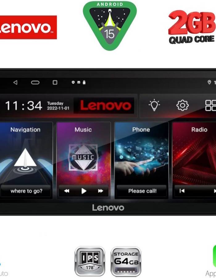LENOVO LVD 296_CPA (7″_DECK) MULTIMEDIA 2DIN
