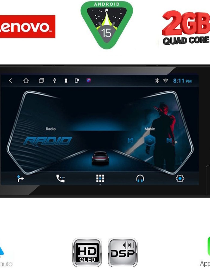 LENOVO LVD 162_CPA (9'' DECK) MULTIMEDIA for TOYOTA ALL mod. 2019-2026 (230mm)