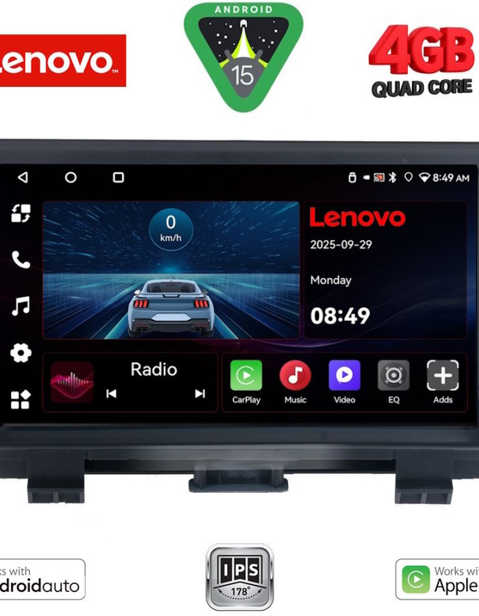 LENOVO LVE 8013_CPAA (9inc) MULTIMEDIA TABLET for AUDI Q3 mod. 2013-2018 (Low Version)