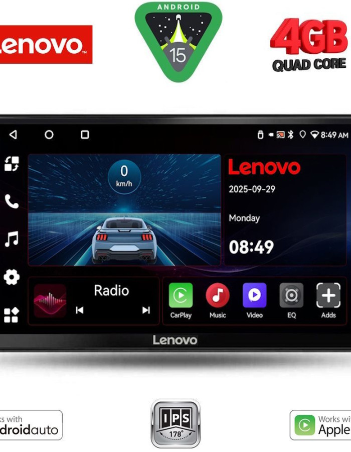 LENOVO LVE 8026_CPAA (9inc) MULTIMEDIA TABLET for ALFA ROMEO GIULIETTA mod 2014-2020