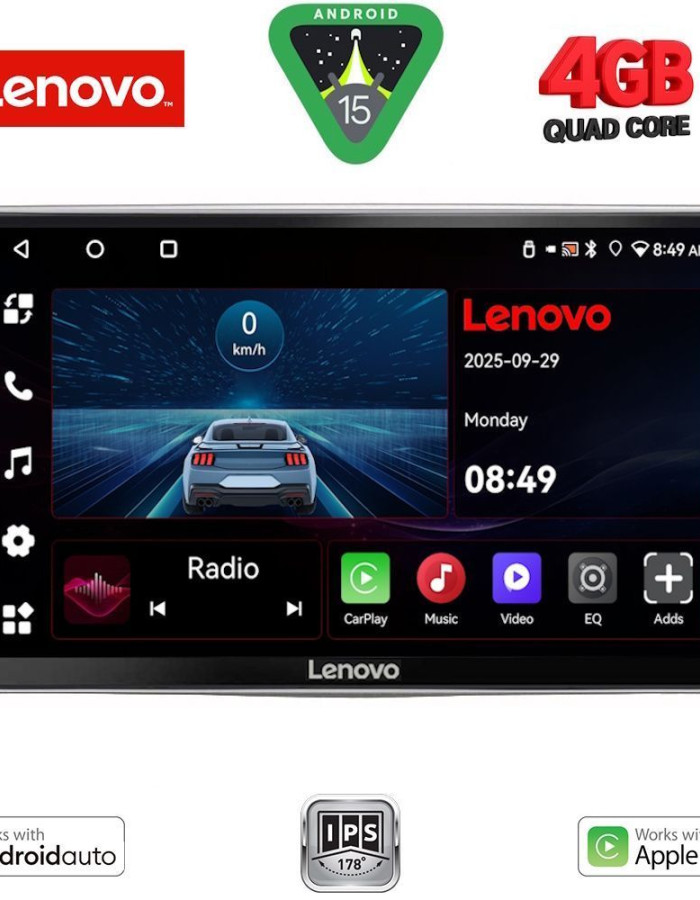 LENOVO LVE 8028_CPAA (9inc) MULTIMEDIA TABLET for ALFA ROMEO MITO mod. 2008-2018