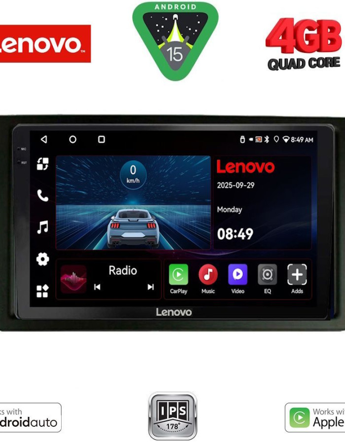 LENOVO LVE 8069_CPAA (10inc) MULTIMEDIA TABLET for GMC ALL mod. 2004-2012