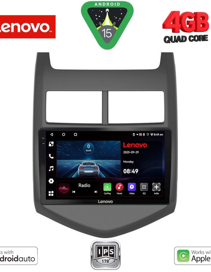 LENOVO LVE 8074_CPAA (9inc) MULTIMEDIA TABLET for CHEVROLET AVEO mod. 2011-2014