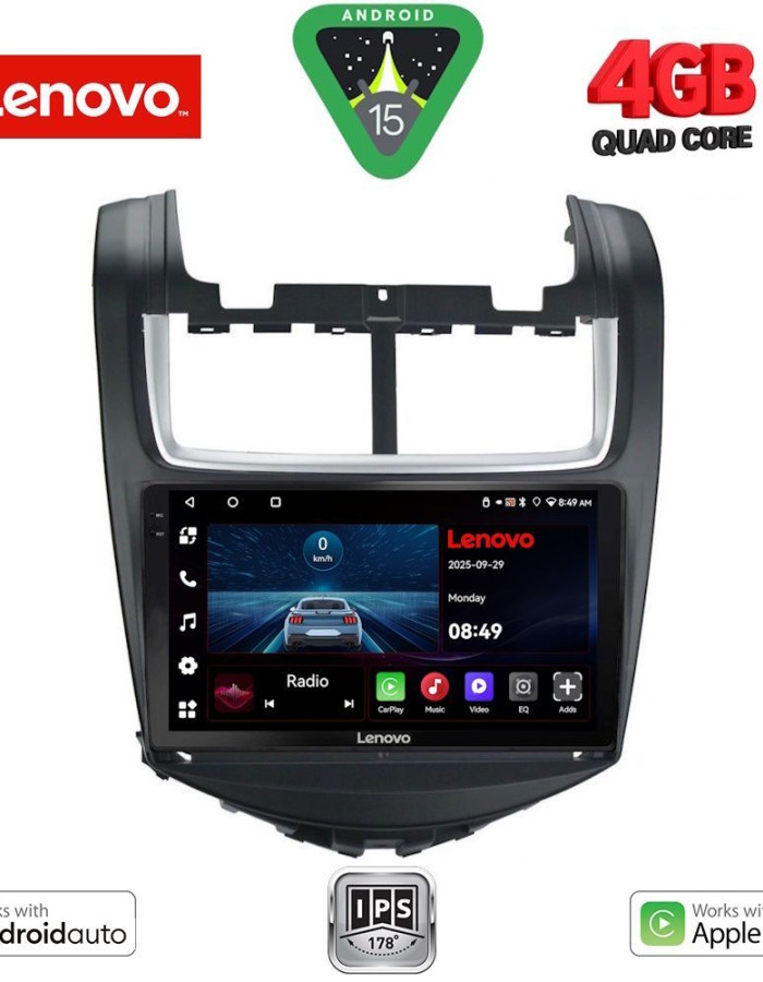 LENOVO LVE 8075_CPAA (9inc) MULTIMEDIA TABLET for CHEVROLET AVEO mod. 2014-2017