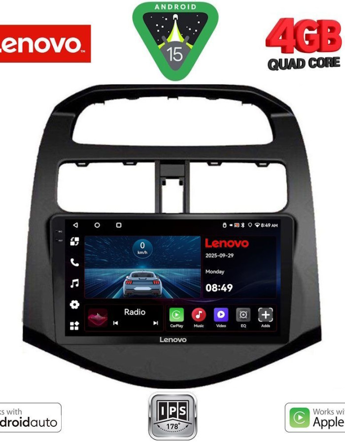 LENOVO LVE 8078_CPAA (9inc) MULTIMEDIA TABLET for CHEVROLET SPARK mod. 2009-2015