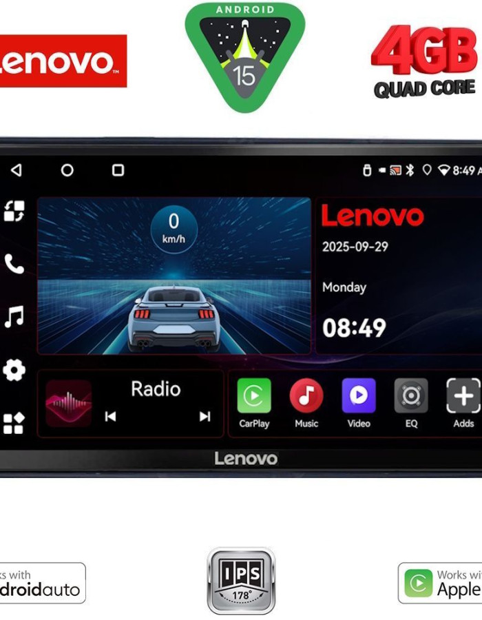 LENOVO LVE 8081_CPAA (9inc) MULTIMEDIA TABLET for CITROEN – PEUGEOT mod. 2008-2018