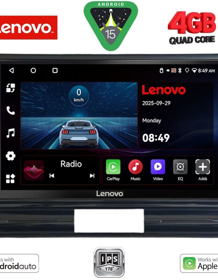 LENOVO LVE 8093M_CPAA (9inc) MULTIMEDIA TABLET for CITROEN C3 - DS3 mod. 2016-2024 Med Version