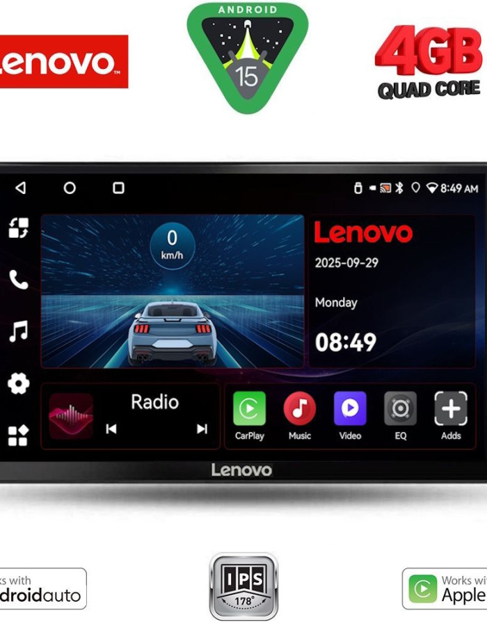 LENOVO LVE 8103B_CPAA (9inc) MULTIMEDIA TABLET for DACIA DUSTER mod. 2012-2019