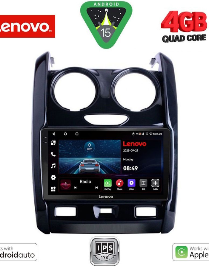 LENOVO LVE 8103_CPAA (9inc) MULTIMEDIA TABLET for DACIA DUSTER mod. 2012-2019