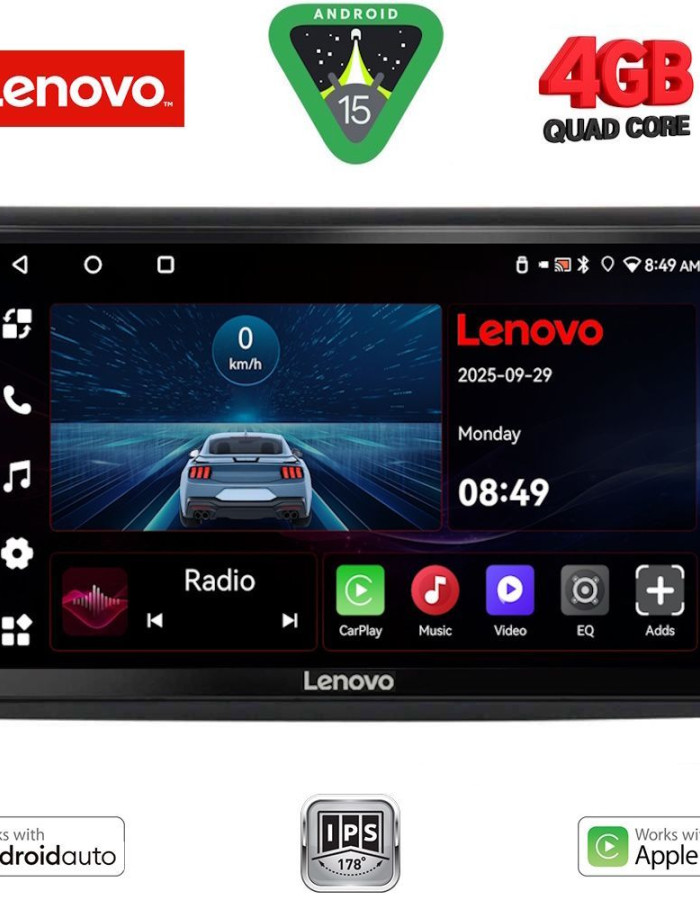 LENOVO LVE 8136_CPAA (9inc) MULTIMEDIA TABLET for FIAT BRAVO mod. 2007-2019