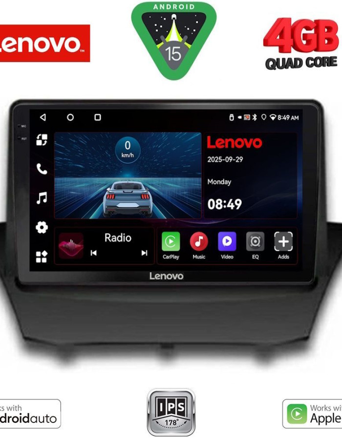LENOVO LVE 8154A_CPAA (9inc) MULTIMEDIA TABLET for FORD FIESTA mod. 2008-2017