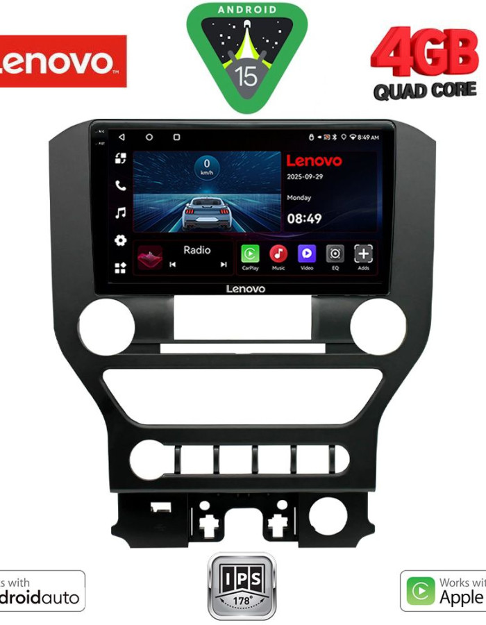LENOVO LVE 8166_CPAA 4BUT (9inc) MULTIMEDIA TABLET for FORD MUSTANG mod. 2015-2020