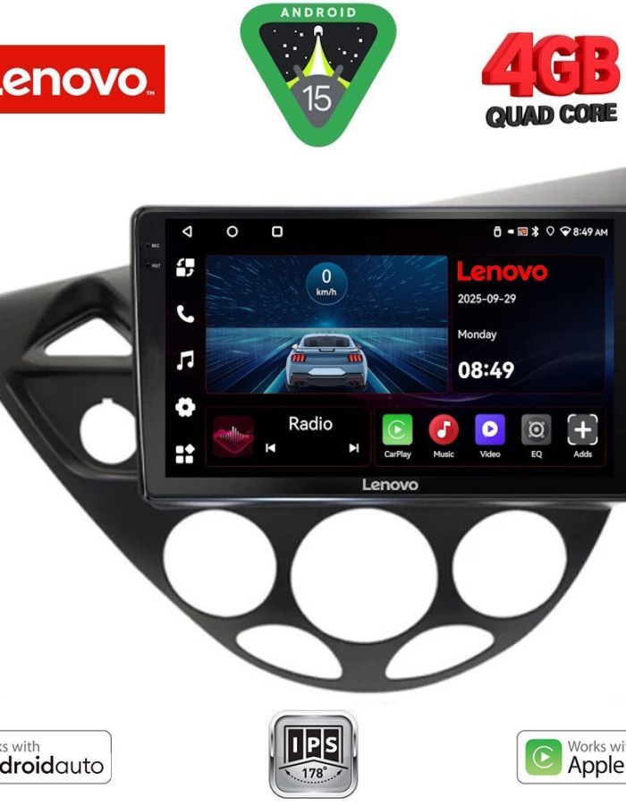 LENOVO LVE 8169_CPAA  (9inc) MULTIMEDIA TABLET for FORD FOCUS mod. 1998-2004