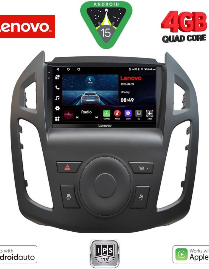 LENOVO LVE 8176_CPAA (9inc) MULTIMEDIA TABLET for FORD TRANSIT CONNECT mod. 2013-2018