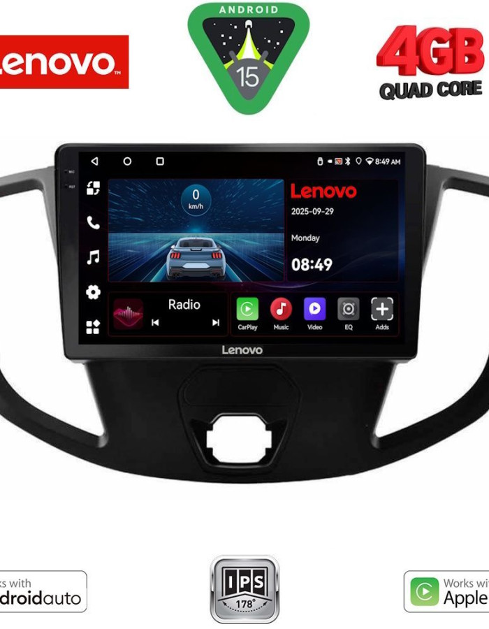 LENOVO LVE 8179_CPAA  (9inc) MULTIMEDIA TABLET for FORD TRANSIT mod. 2014-2020