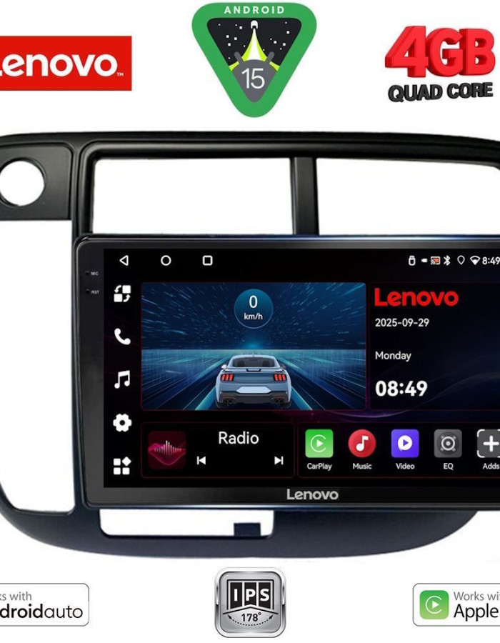 LENOVO LVE 8186_CPAA CLIMA (9inc) MULTIMEDIA TABLET for HONDA CIVIC mod. 1995-2001