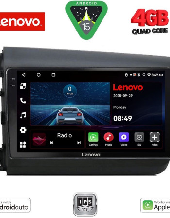 LENOVO LVE 81904D_CPAA (9inc) MULTIMEDIA TABLET for HONDA CIVIC  4Doors mod. 2012-2016