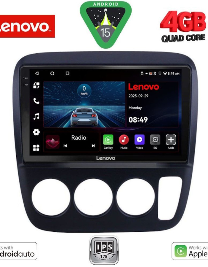 LENOVO LVE 8196_CPAA A/C (9inc) MULTIMEDIA TABLET for HONDA CRV mod. 1996-2006