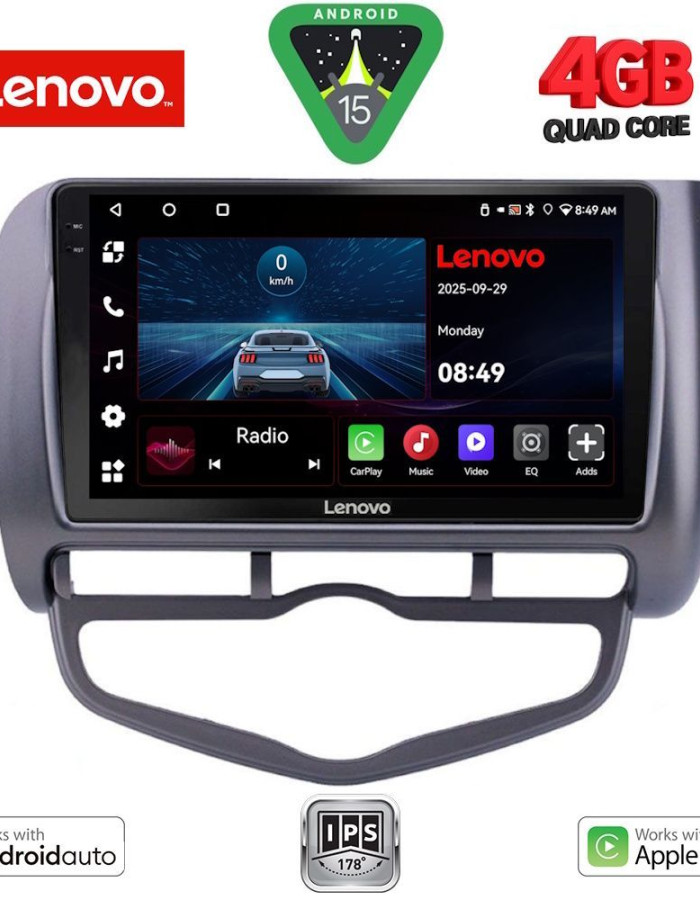 LENOVO LVE 8210_CPAA CLIMA (9inc) MULTIMEDIA TABLET for HONDA JAZZ mod. 2002-2008