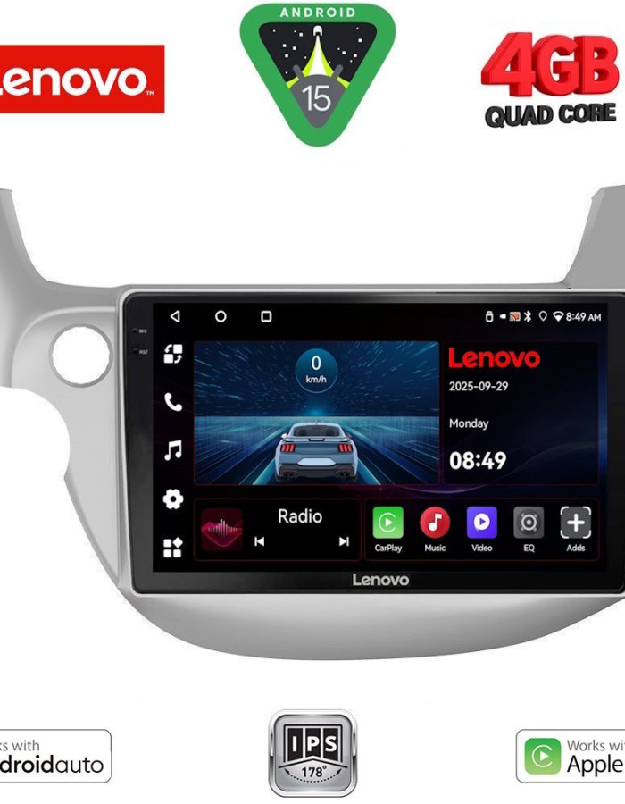 LENOVO LVE 8211_CPAA (10inc) MULTIMEDIA TABLET for HONDA JAZZ mod. 2008-2012