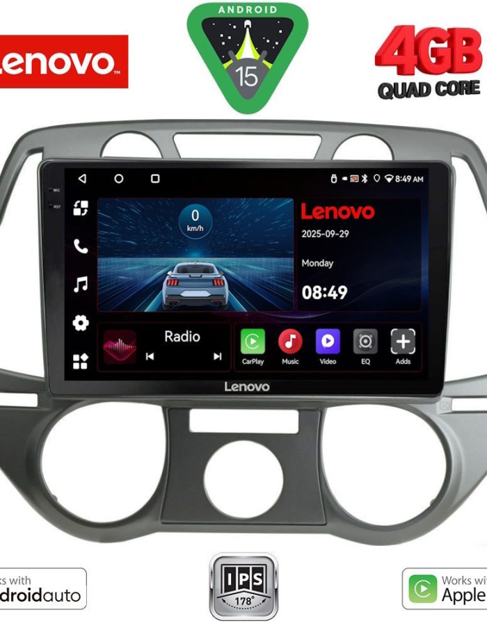 LENOVO LVE 8228_CPAA A/C (9inc) MULTIMEDIA TABLET for HYUNDAI i20 mod. 2008-2012