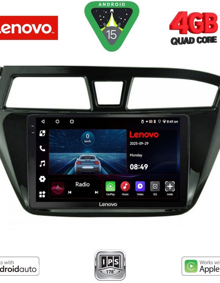 LENOVO LVE 8229_CPAA (9inc) MULTIMEDIA TABLET for HYUNDAI i20 mod. 2014-2018