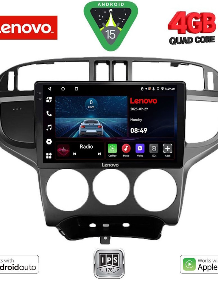 LENOVO LVE 8240_CPAA (9inc) MULTIMEDIA TABLET for HYUNDAI MATRIX mod. 2001-2010