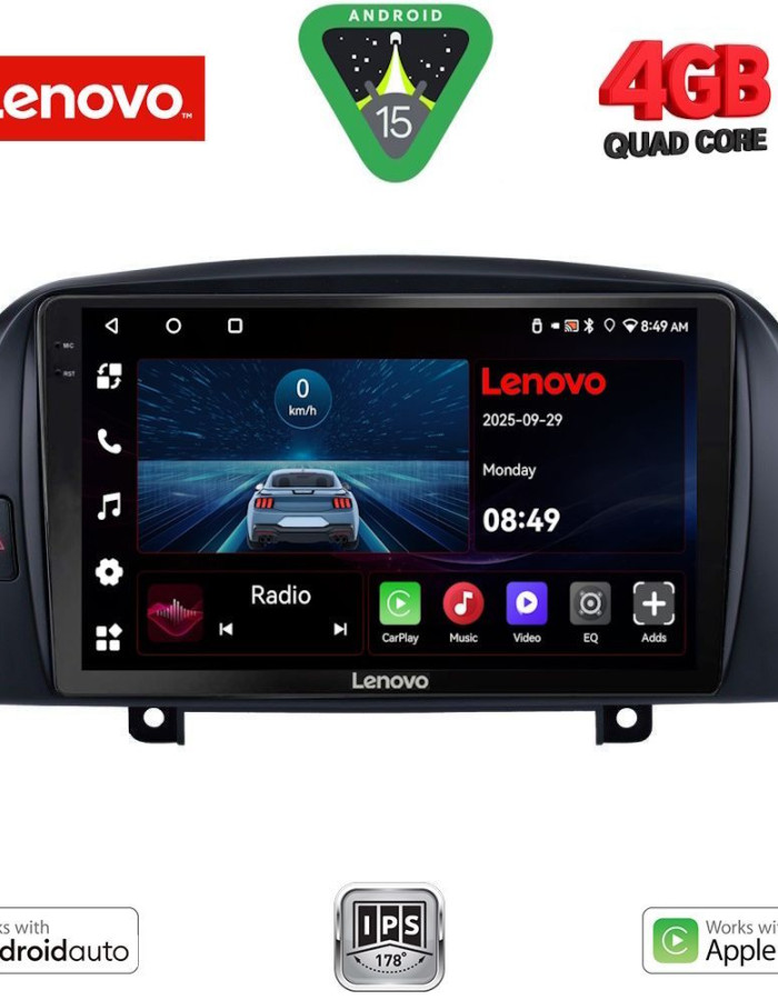 LENOVO LVE 8248_CPAA (9inc) MULTIMEDIA TABLET for HYUNDAI  SONATA mod. 2006-2009