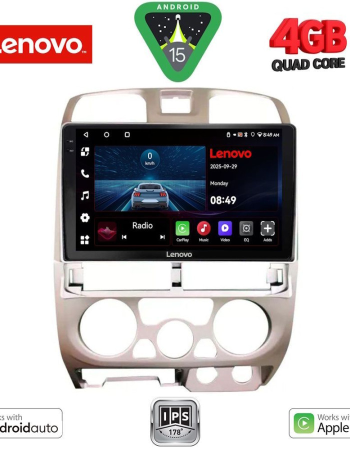 LENOVO LVE 8253SL_CPAA (9inc) MULTIMEDIA TABLET for ISUZU D-MAX mod. 2002-2008  (SILVER)