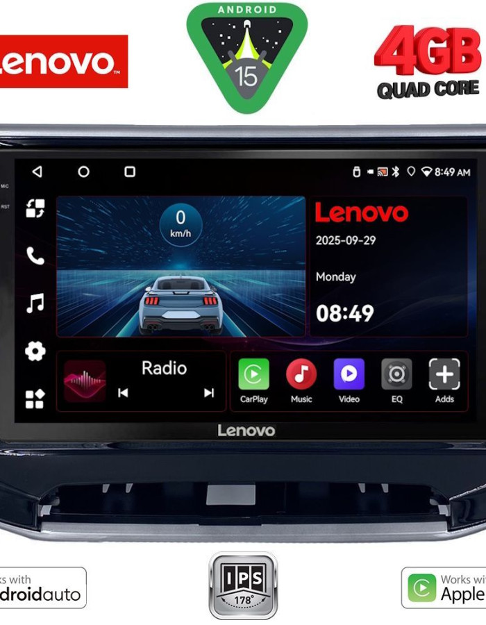 LENOVO LVE 8279_CPAA (10inc) MULTIMEDIA TABLET for JEEP COMPASS mod. 2022-2026