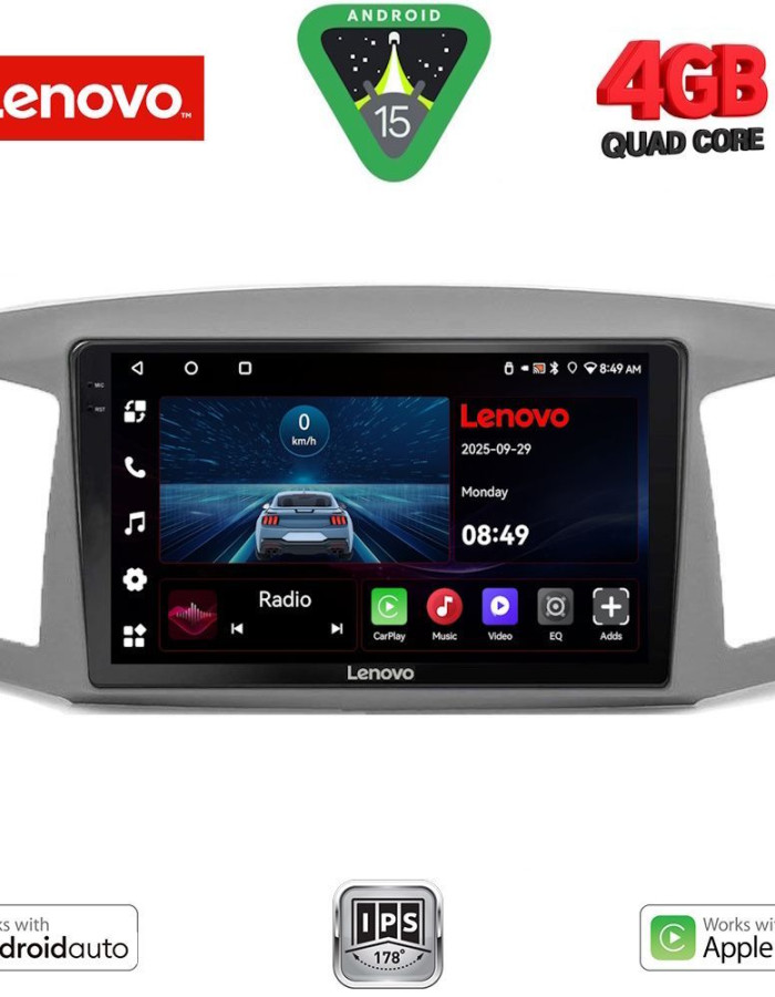 LENOVO LVE 8281_CPAA (10inc) MULTIMEDIA TABLET for JEEP GRAND CHEROKEE mod. 2005-2007