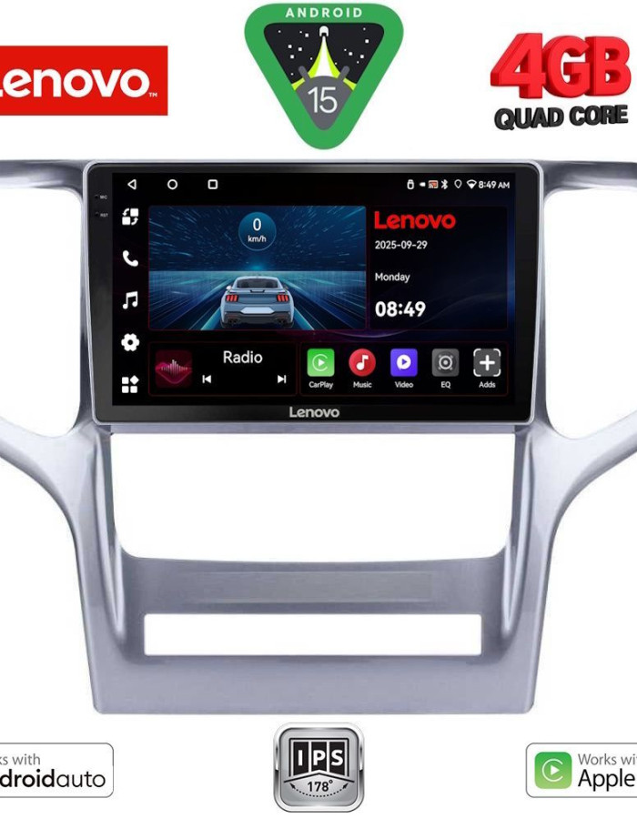 LENOVO LVE 8282_CPAA (9inc) MULTIMEDIA TABLET for JEEP GRAND CHEROKEE mod. 2011-2014