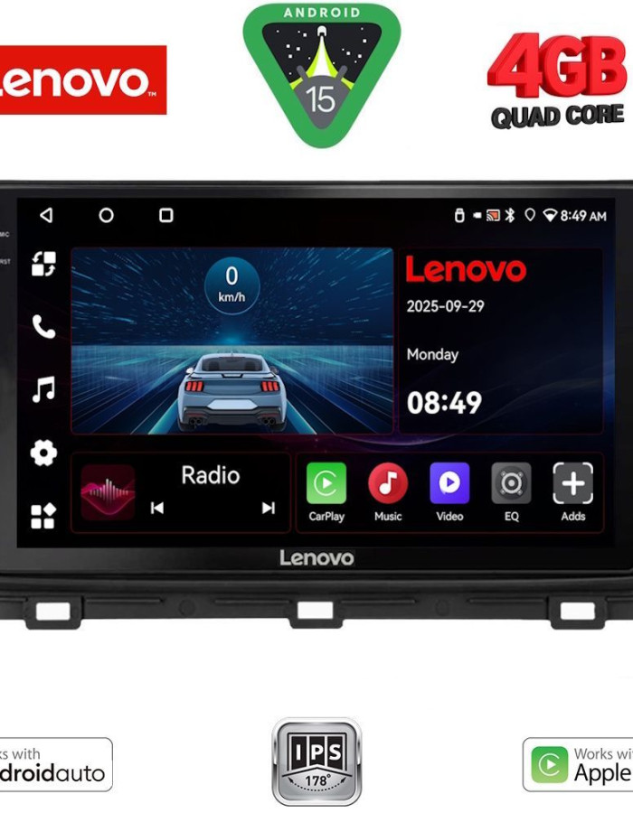 LENOVO LVE 8303_CPAA (10inc) MULTIMEDIA TABLET for KIA CEED - XCEED mod. 2018-2022