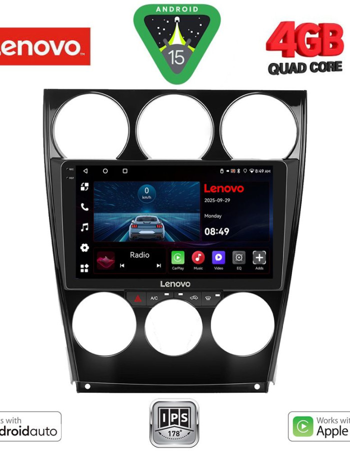 LENOVO LVE 8375_CPAA (9inc) MULTIMEDIA TABLET for MAZDA 6 (FACELIFT) mod. 2005-2008