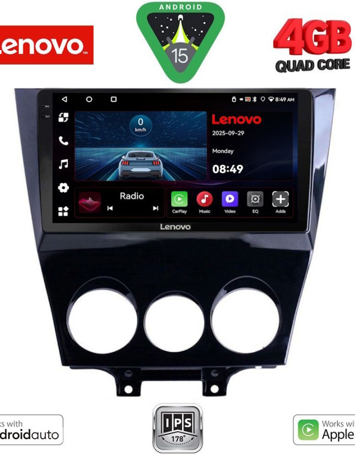 LENOVO LVE 8395_CPAA (9inc) MULTIMEDIA TABLET for MAZDA RX8 mod. 2008>