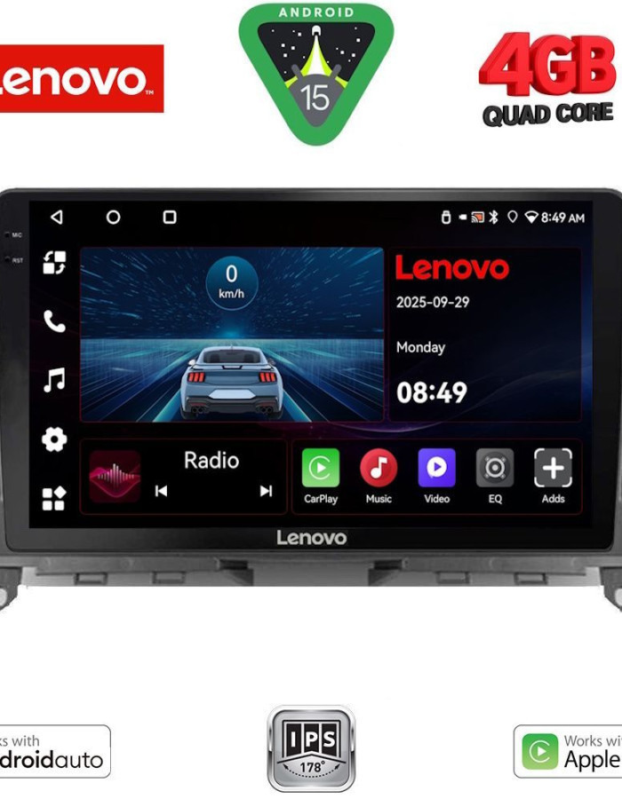 LENOVO LVE 8405_CPAA (9inc) MULTIMEDIA TABLET for MERCEDES C (W204) mod. 2007-2011