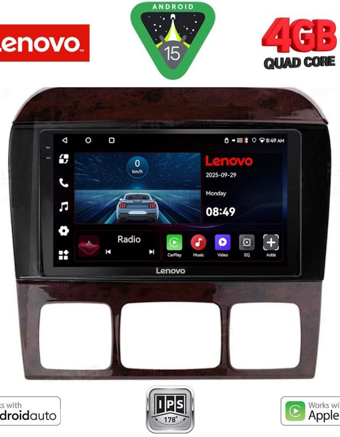 LENOVO LVE 8426_CPAA (9inc) MULTIMEDIA TABLET for MERCEDES  S  W220  mod. 1998-2005