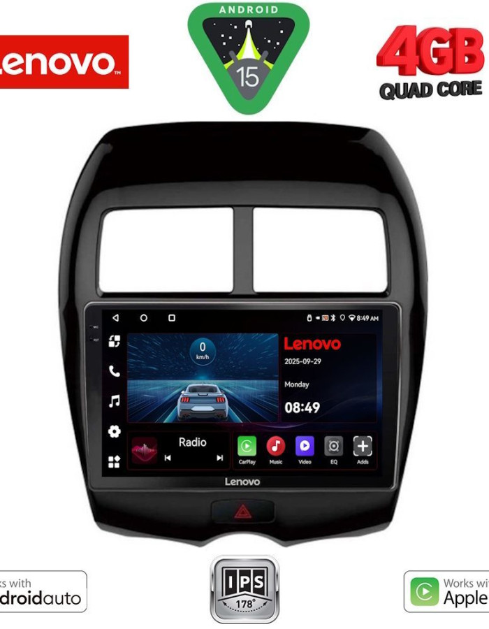 LENOVO LVE 8430_CPAA (10inc) MULTIMEDIA TABLET for MITSUBISHI ASX mod. 2009-2020 - PEUGEOT 4008 mod. 2012-2018