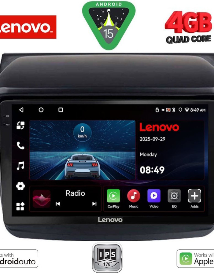 LENOVO LVE 8436_CPAA (9inc) MULTIMEDIA TABLET for MITSUBISHI L200 mod. 2006-2015