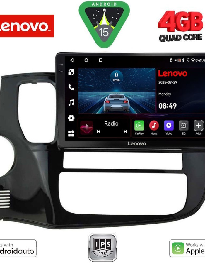 LENOVO LVE 8443_CPAA (10inc) MULTIMEDIA TABLET for MITSUBISHI OUTLANDER mod. 2013-2020