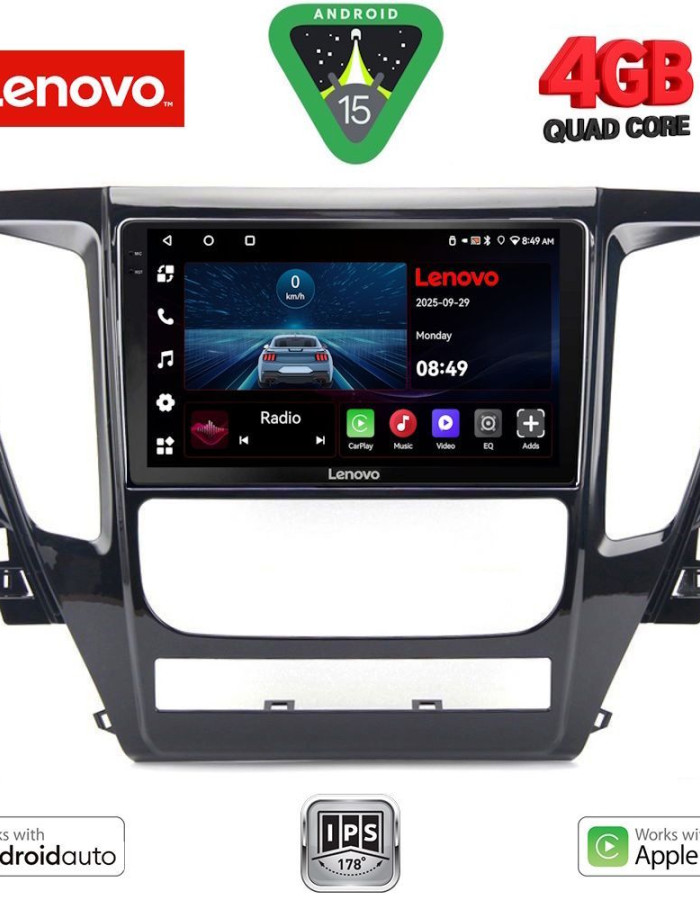 LENOVO LVE 8447A_CPAA (9inc) MULTIMEDIA TABLET for MITSUBISHI PAJERO mod. 2013-2020