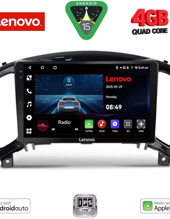 LENOVO LVE 8452_CPAA (9inc) MULTIMEDIA TABLET for NISSAN JUKE mod. 2009-2020