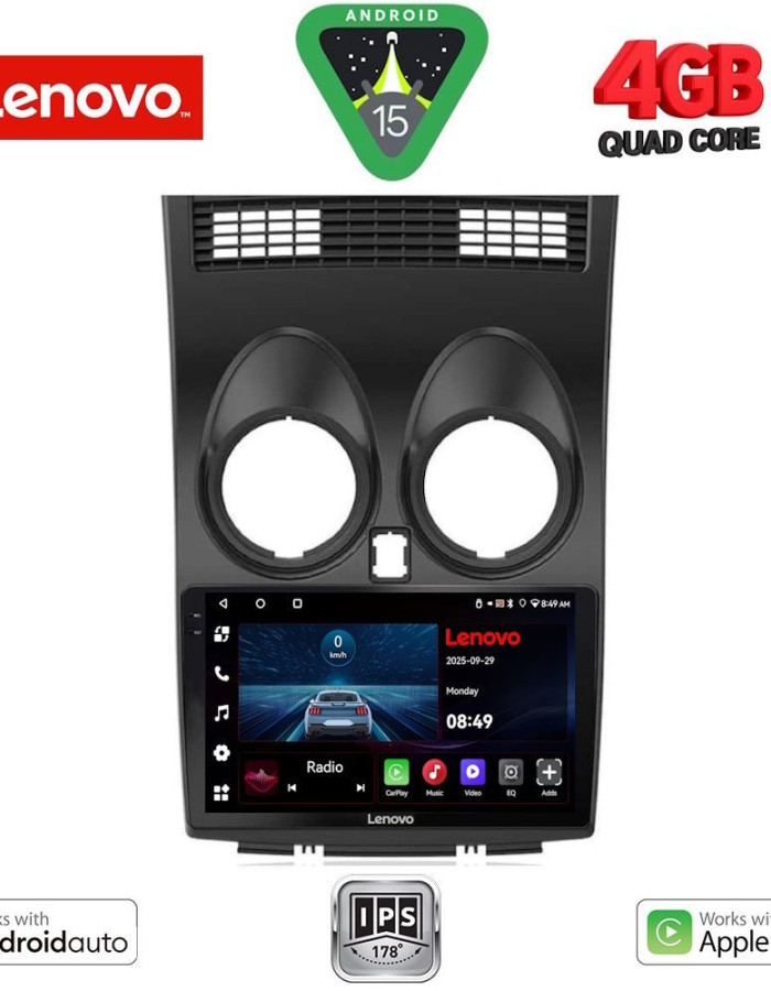 LENOVO LVE 8466_CPAA (9inc) MULTIMEDIA TABLET for NISSAN QASHQAI mod. 2007-2014
