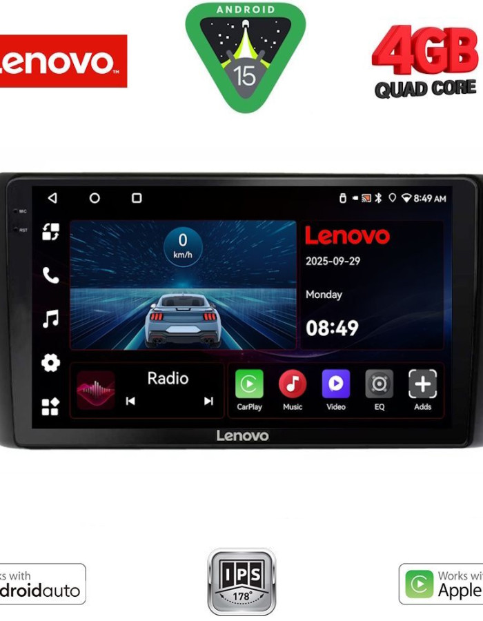 LENOVO LVE 8472_CPAA (9inc) MULTIMEDIA TABLET for NISSAN LEAF mod. 2009-2017