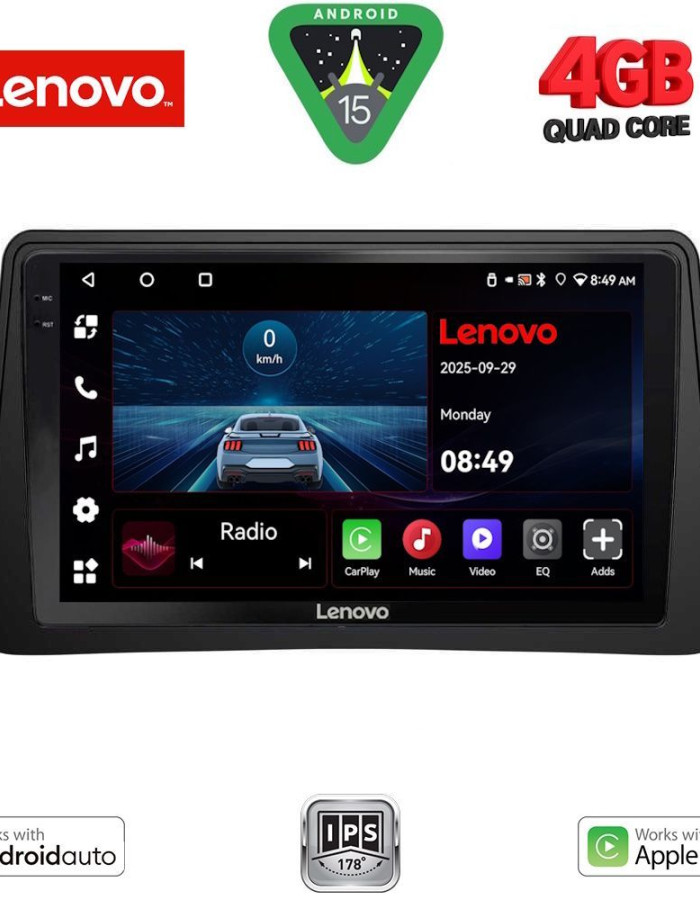LENOVO LVE 8496_CPAA (9inc) MULTIMEDIA TABLET for OPEL MOKKA mod. 2012-2015